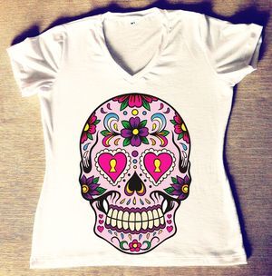 Baby Look Caveira Mexicana